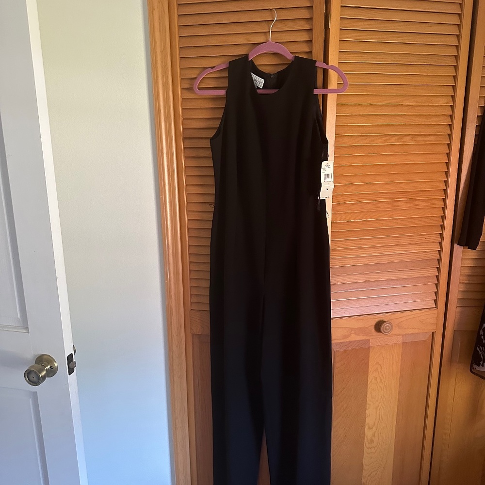 Vintage Black Jones Wear Jumpsuit size 12